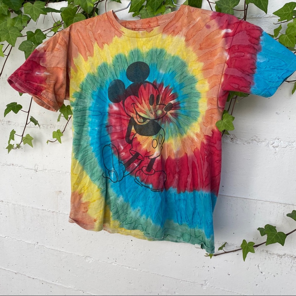 Mickey Mouse tie dye short sleeve t-shirt